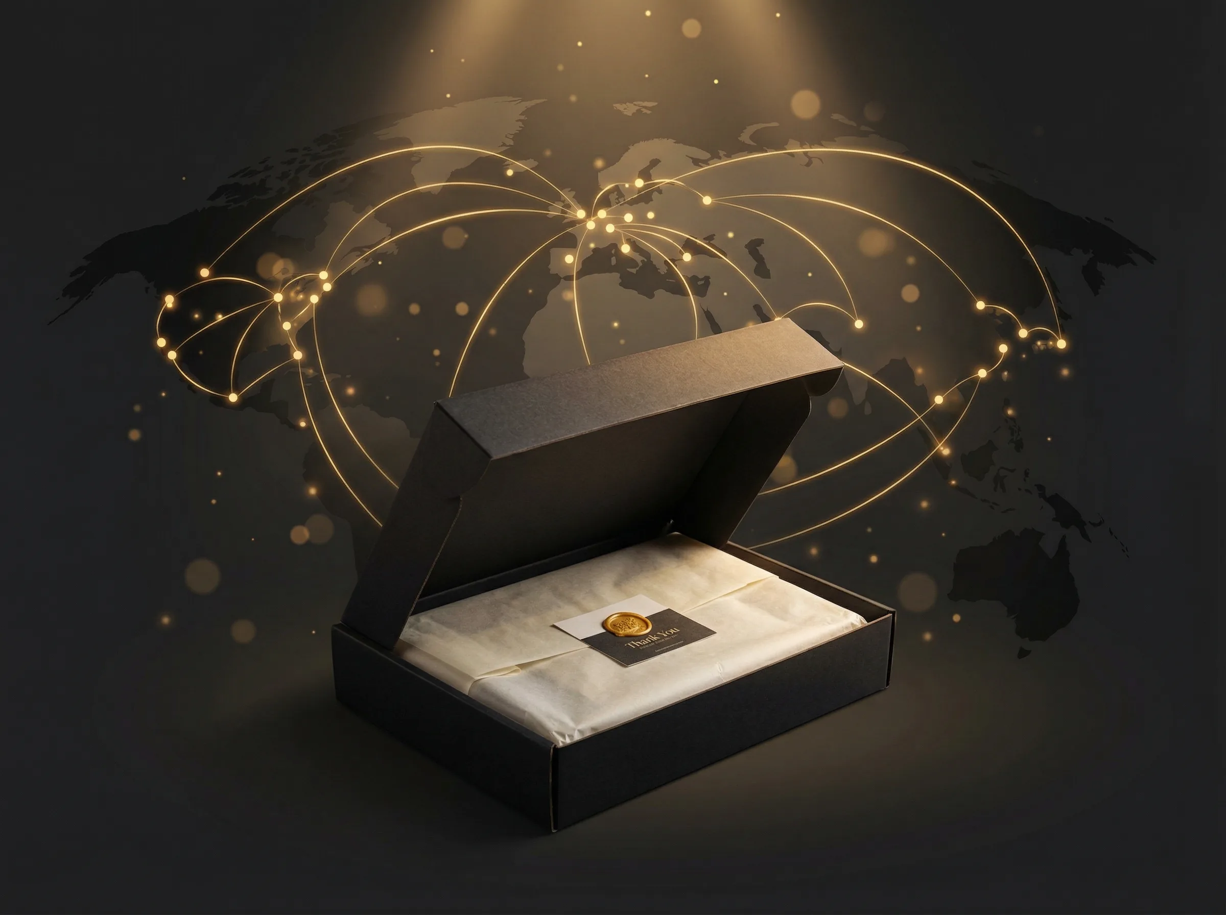 Global map showing 130+ print facility locations worldwide